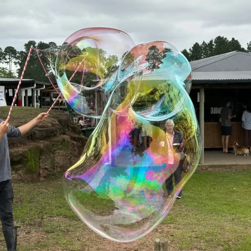 Another Giant bubble, from our giant bubble wand
