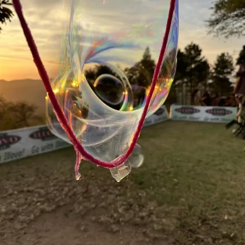 What it looks like to see inside a bubble